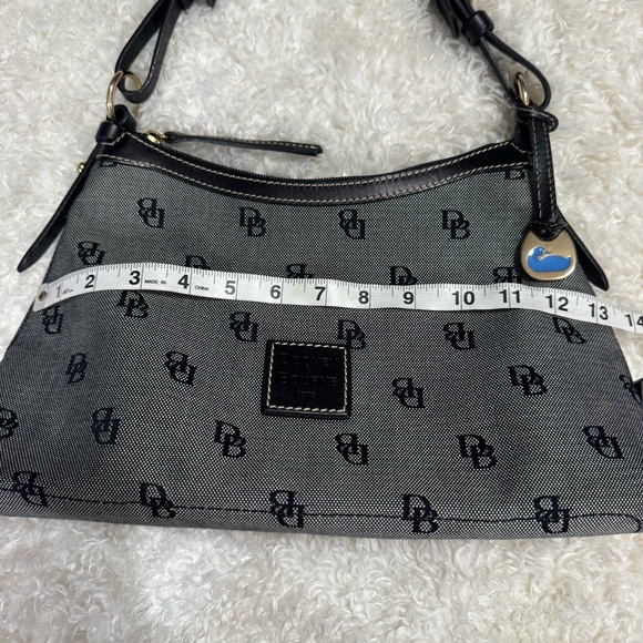 Dooney & Bourke Y2K Canvas Signature Hand Bag Purse With Leather Accents - Picture 11 of 16